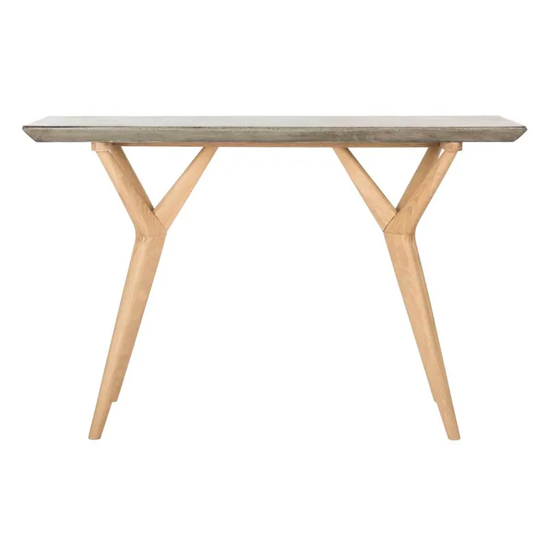 Low Price Ragna Indoor Outdoor Modern Concrete 29.92 Inch H Console | Safavieh -VNN1019