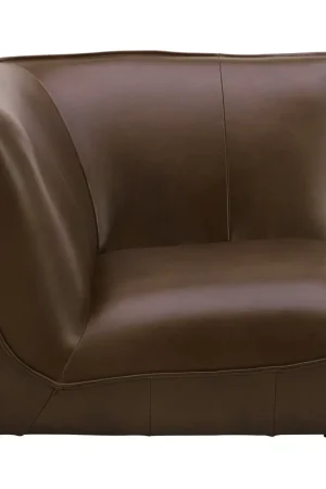 Zeppelin Brown Corner Chair Price Cut