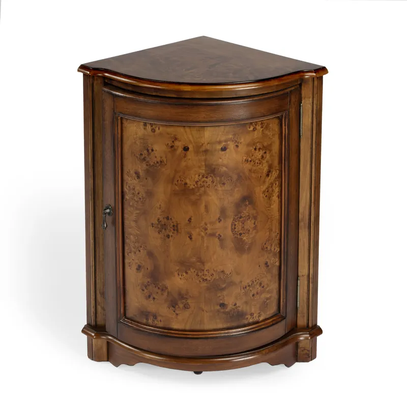 Masterpiece DurhamOlive Ash Burl Chest/Cabinet Free Returns