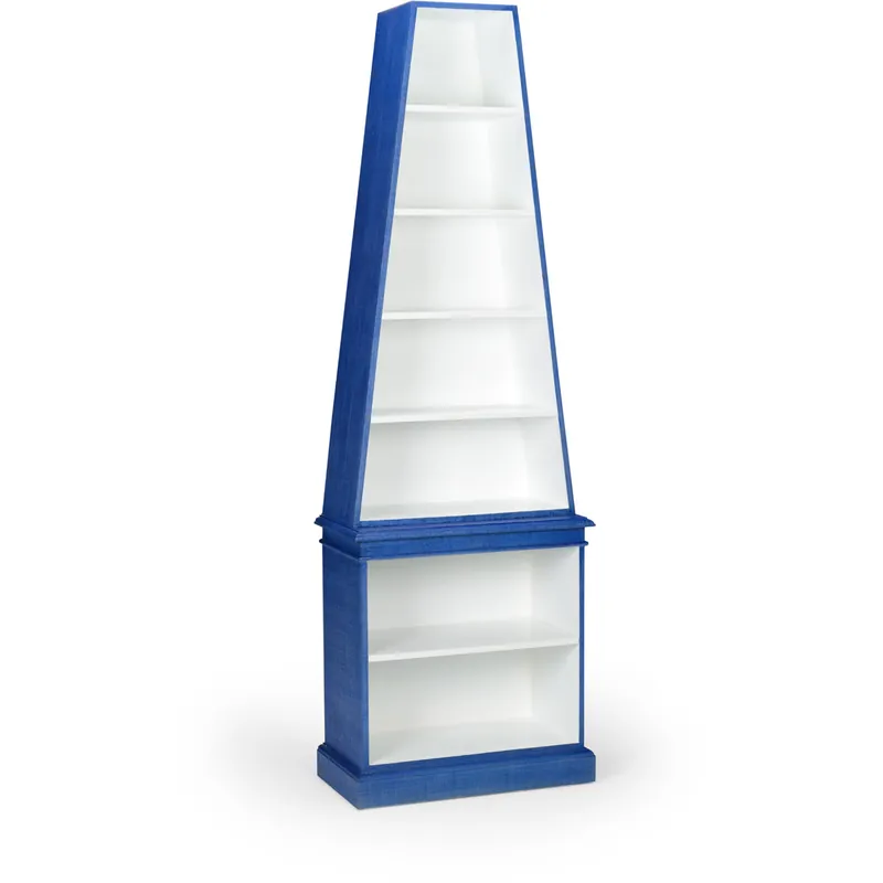 Chelsea House Blue/White Bookcase Handmade