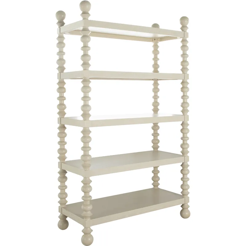Bargain Natalie Cerused White Bookcase