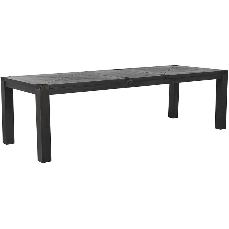 Low Price Beckett 83.75 X 39 inch Dark Grey Cerused / Hammered Dark Bronze Metal Dining Table