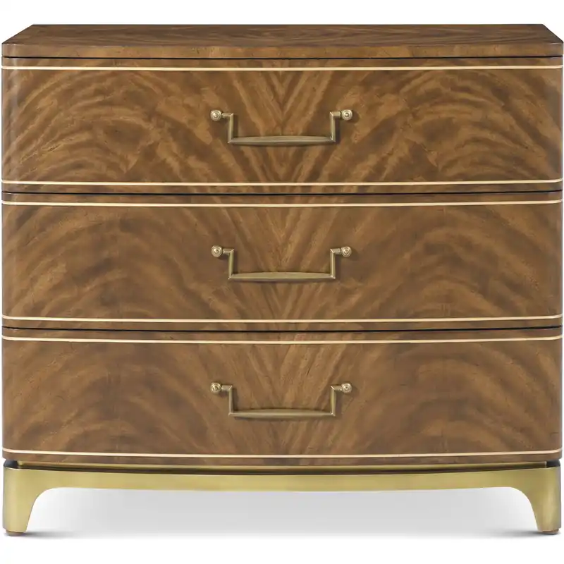 Burl 32 X 28 inch Classic English Nightstand, Wooden, Spencer London Fast Shipping
