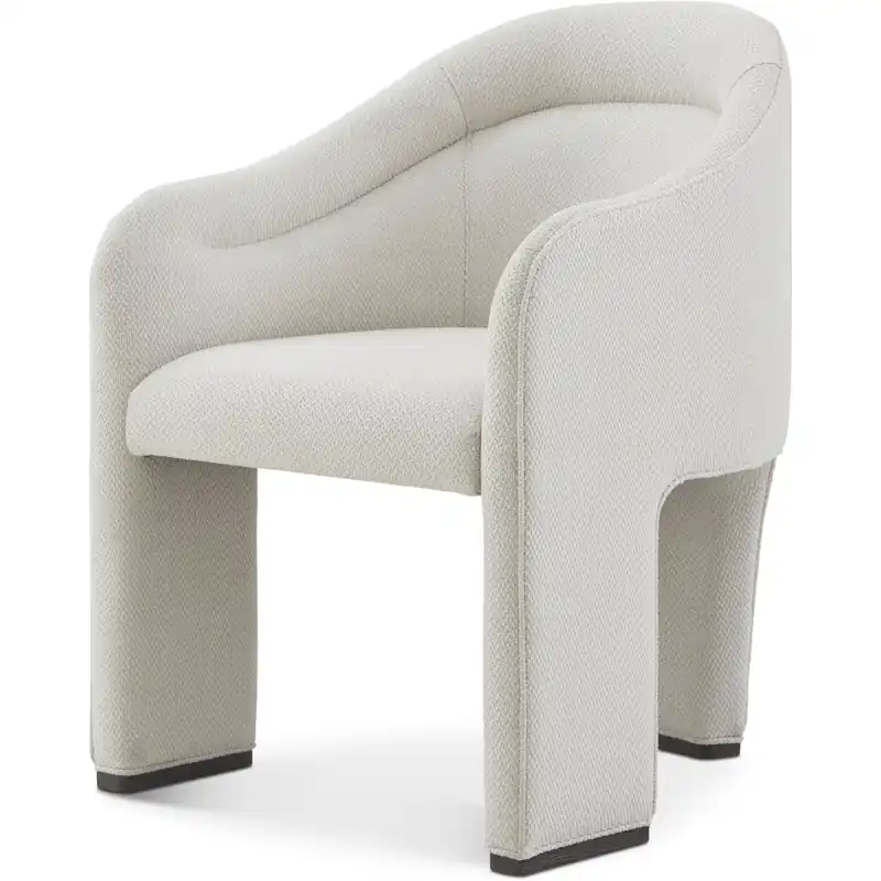 Maxwell Obsidian Dining Chair, Wooden, Upholstered Markdown