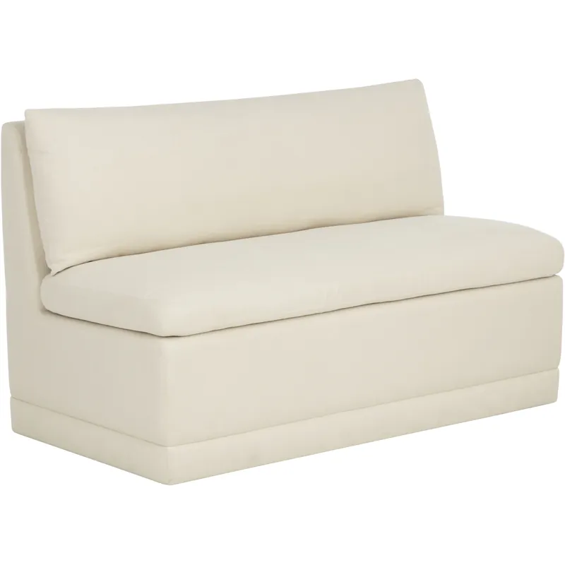 Modern Donatella Zenith Alabaster Banquette