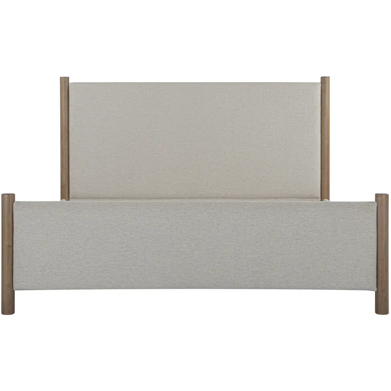 Warren Beige Bed, King Modern