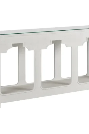 Yangon 72 inch White/Cream Console Table Best Seller
