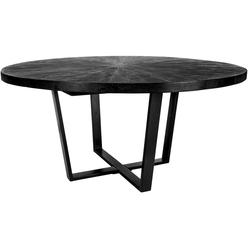Viral Anita 63 X 63 inch Black Dining Table