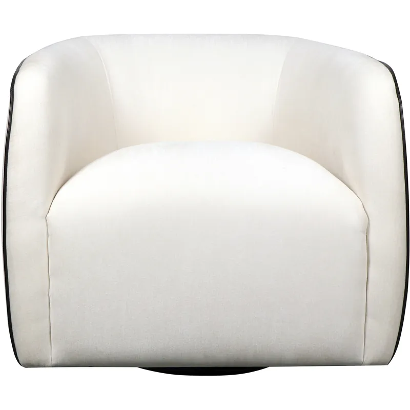 Free Returns Colsum Cream and Black Accent Chair