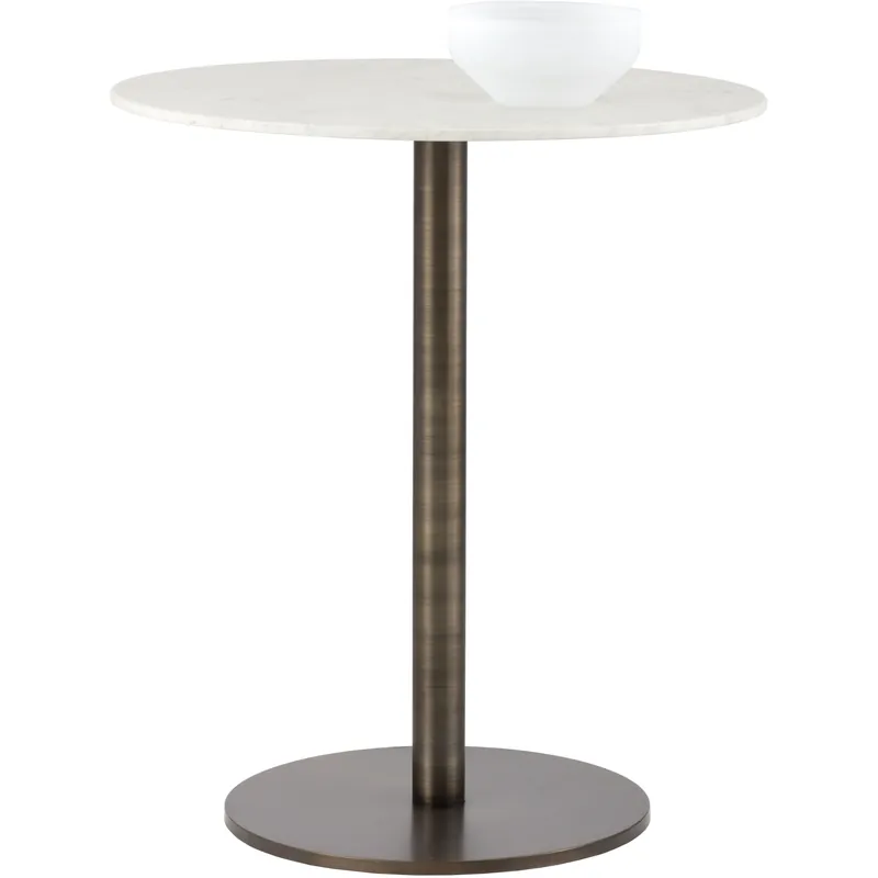 Enco White / Antique Gold Bar Table Time-Limited