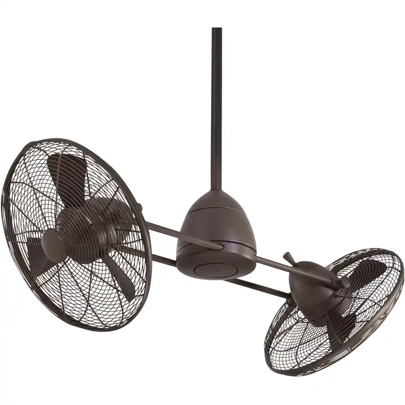 Gyro Wet 42 inch Oil Rubbed Bronze Outdoor Ceiling Fan Express Delivery