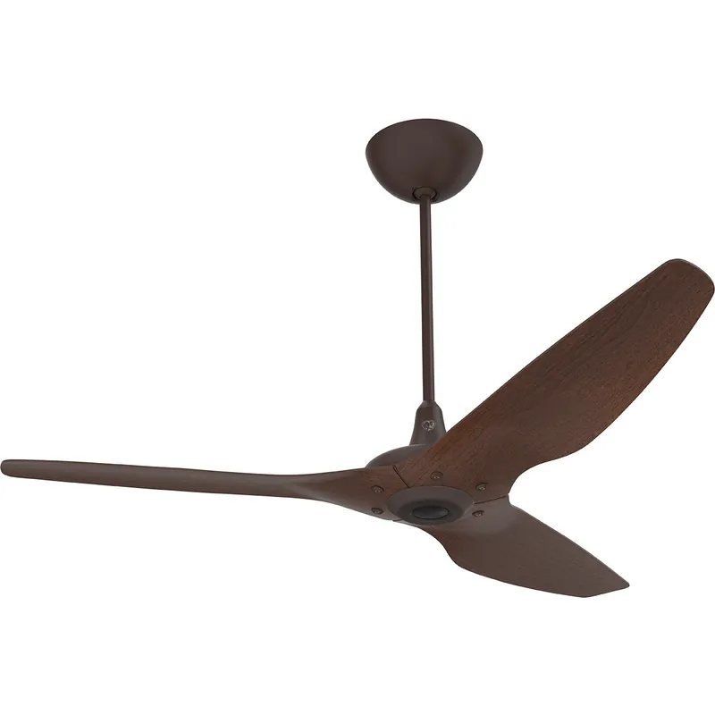 Haiku 60 inch Oil Rubbed Bronze with Cocoa Wood Grain Blades Outdoor Ceiling Fan Brand New