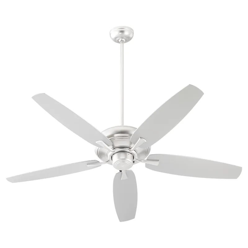 Cheap Apex Patio 56 inch Satin Nickel with Silver Blades Outdoor Ceiling Fan