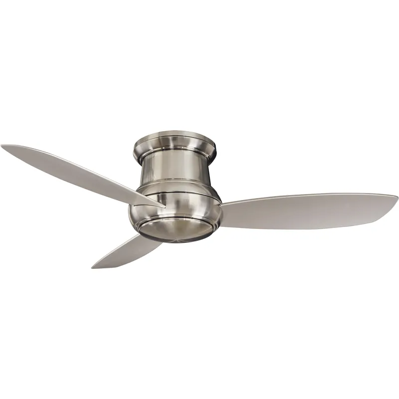 Concept II Wet 52 inch Brushed Nickel Wet with Silver Blades Outdoor Ceiling Fan Trending