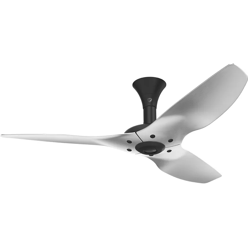 Haiku 52 inch Black with Brushed Aluminum Blades Outdoor Ceiling Fan Must Have