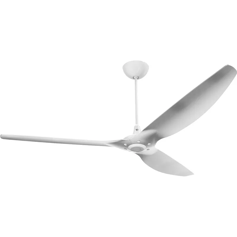 Buy Direct Haiku 84 inch White with Brushed Aluminum Blades Outdoor Ceiling Fan