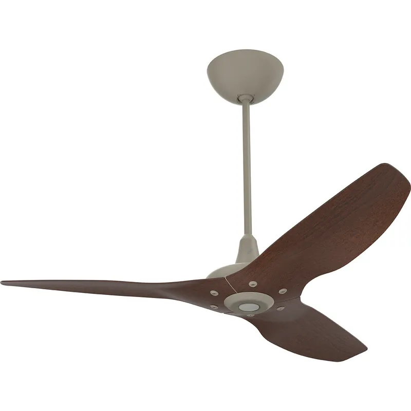 Haiku 52 inch Satin Nickel with Cocoa Wood Grain Blades Outdoor Ceiling Fan Weekend Sale