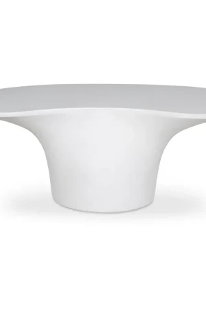 Yumi 47 X 23.6 inch White Outdoor Coffee Table Certified