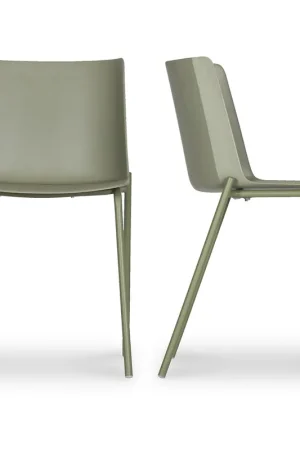 Worldwide Shipping Silla Green Outdoor Dining Chair