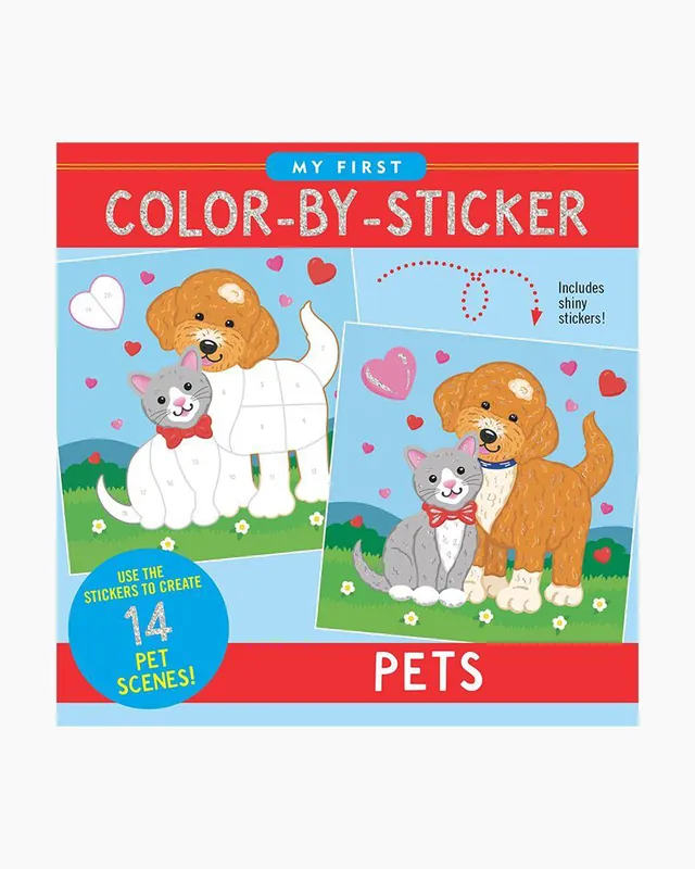 Affordable Pets My First Color-By-Sticker Book