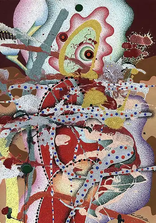 Modern ▷ Field of view by Leo Labelle, 2004 | Tinted Varnish Paintings