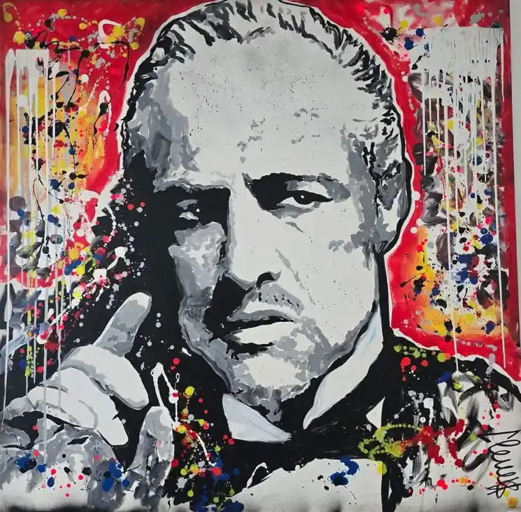 Exclusive Offer ▷ The Godfather by Clem$, 2000 | Mixed Media Painting