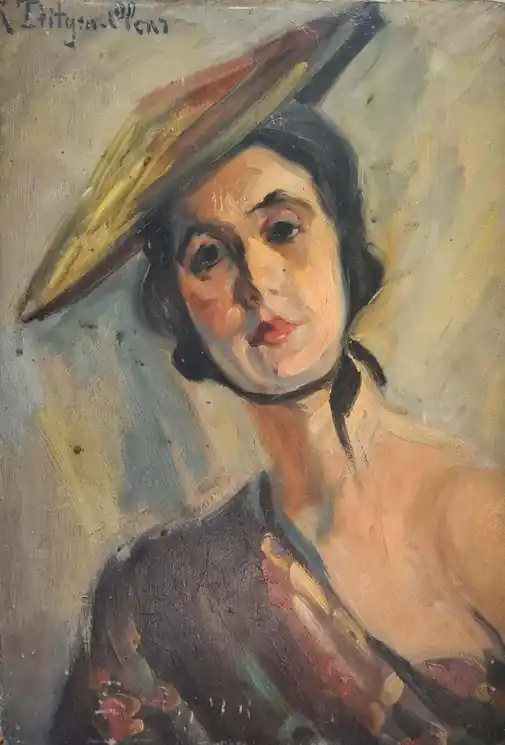 ▷ Society Portrait, Grand Duchess Charlotte of Luxembourg by Rose Teitigen-Obeurer, 1920 | Oil Painting for Sale Buy Online