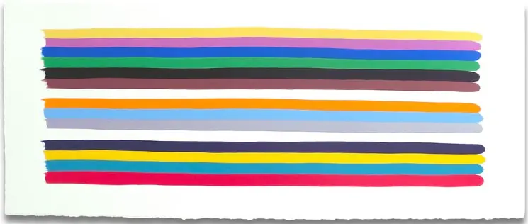 ▷ Long color stack 1 by Jessica Snow, 2014 | Acrylic Painting Big Sale