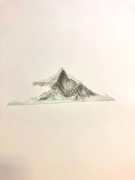 ▷ Paysage virtuelle-La Montagne de l'âme I - ADN by Han Qi, 2022 | Pencil Drawings Secure Checkout
