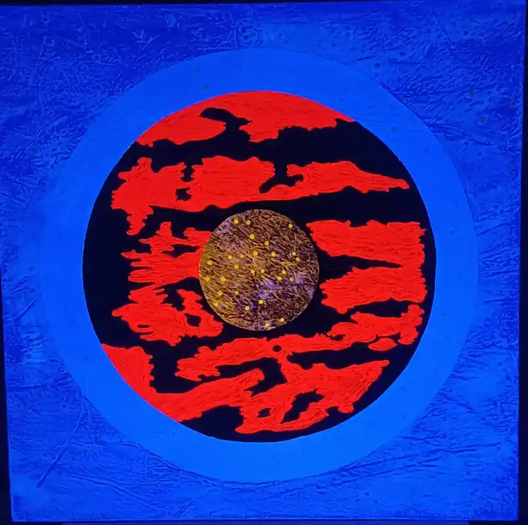 ▷ Viaggio al centro della terra by LeoNilde Carabba, 2022 | Mixed Media Painting Secure Checkout