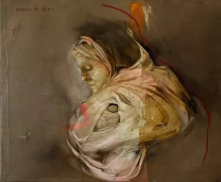 ▷ Murmurer du Silence by Nathalie Sizaret, 2025 | Mixed Media Painting Flash Sale