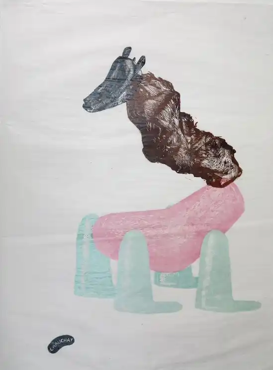 ▷ Les pains de glace by Jacques Chauchat, 2011 | Engraving Print Modern