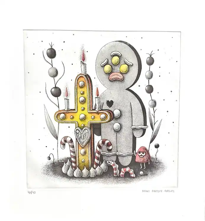Certified ▷ La fin de l'adolescence by Nicolas Barrome Forgues, 2024 | Etching Print