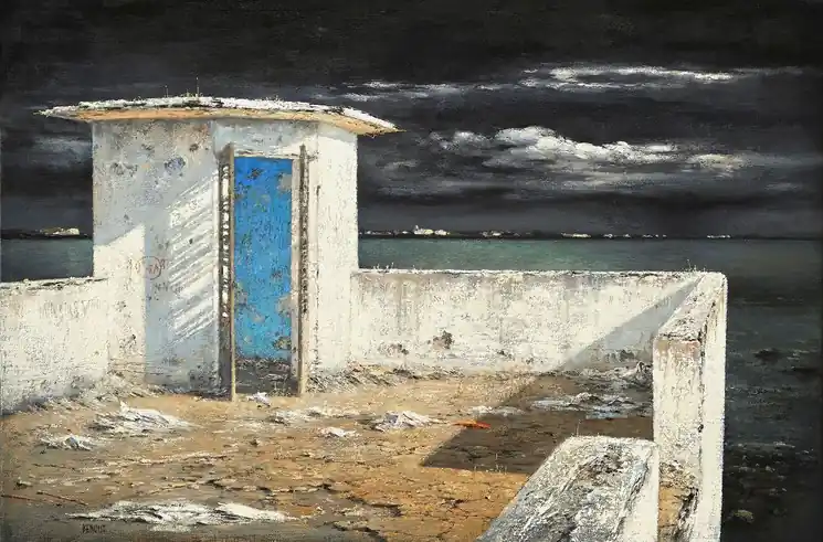 Free Shipping ▷ Abri perché by Christian Benoist, 2022 | Oil Painting for Sale