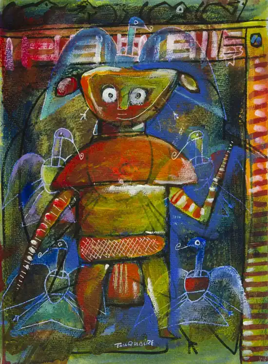 ▷ L’esprit du griot by Eric Tournaire, 2006 | Acrylic Painting Original