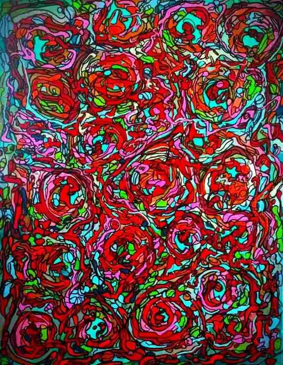 ▷ Ailleurs n°201 (la solitude ou 2 sans 1) by Molok, 2024 | Acrylic Painting Hassle-Free Returns