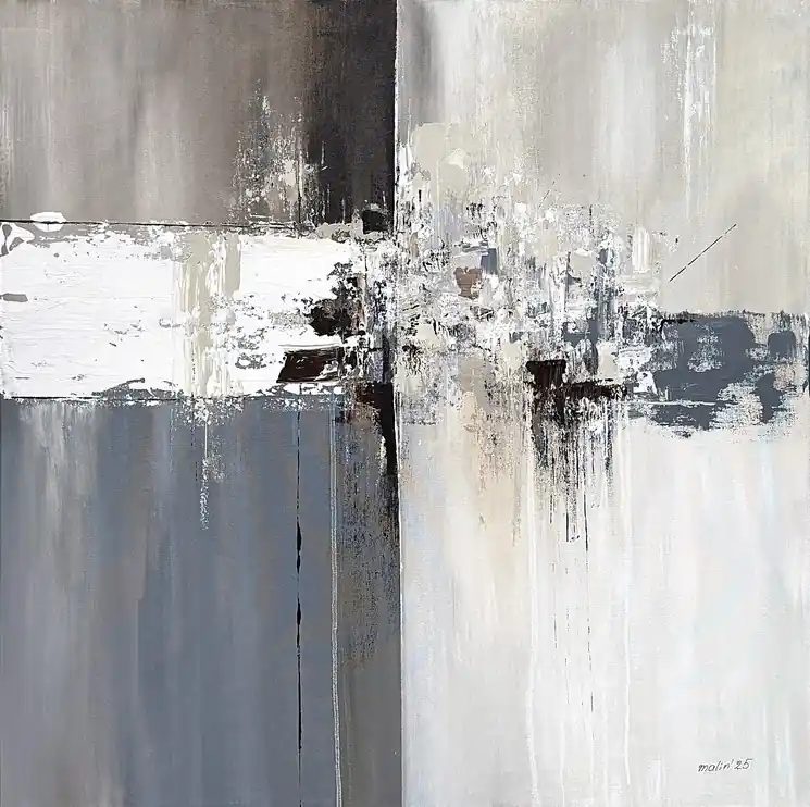 ▷ Rhythms, beauty of simplicity and balance by Tatiana Malinovscaia, 2025 | Acrylic Painting Wholesale