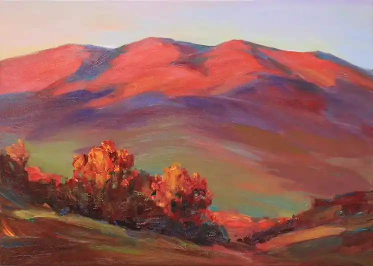 ▷ In the rays of the sunset by Alisa Onipchenko-Cherniakovska, 2021 | Oil Painting for Sale Handmade