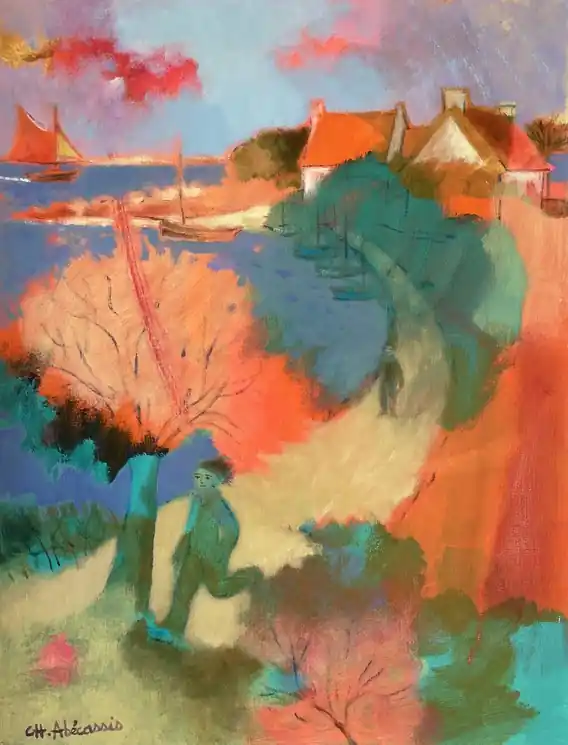 Mega Sale ▷ Du côté de Paimpol (Série) by Charlotte Abecassis, 2017 | Oil Painting for Sale