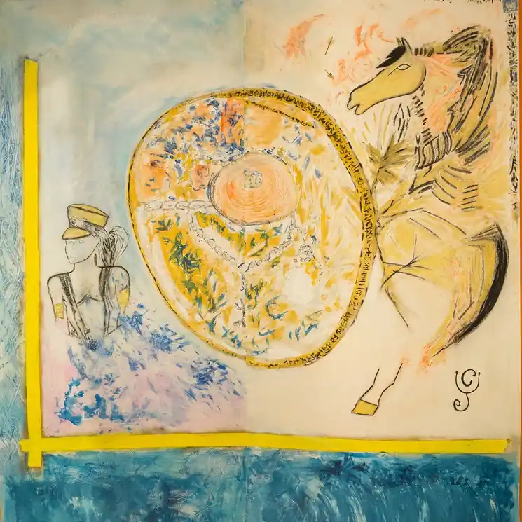 Today Only ▷ Deus by Cécile Jaunet, 2022 | Acrylic Painting