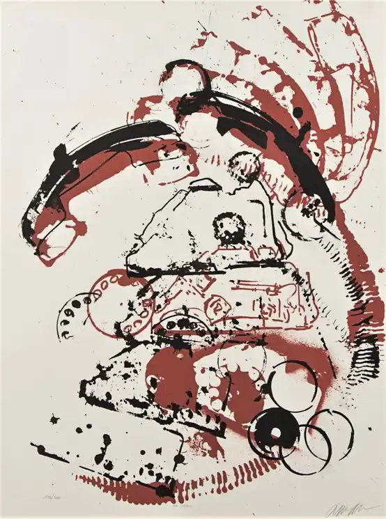 ▷ Le téléphone by Arman, 1971 | Lithographs Big Sale