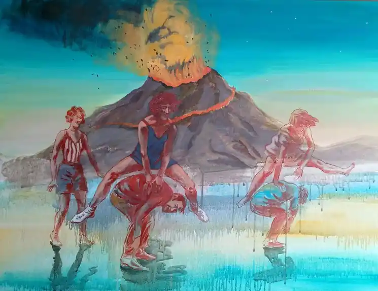 Flash Sale ▷ Play with Fire by Marina Lukianova, 2025 | Acrylic Painting