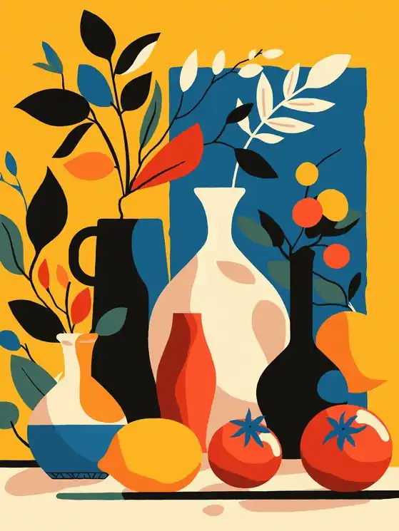 ▷ Abstract Still Life XXVI by Kosta Morr, 2025 | Acrylic Painting Factory Price