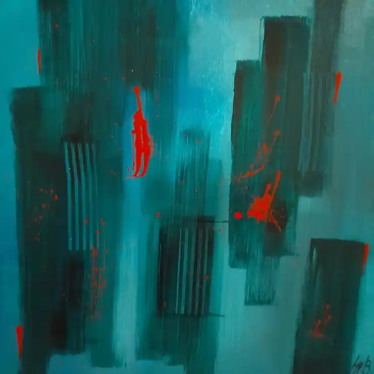 ▷ Indéfini by Lys 'B., 2025 | Acrylic Painting Discount