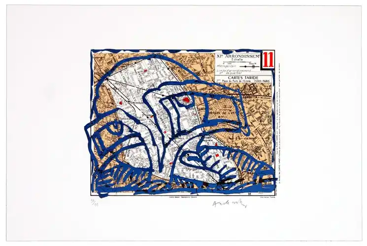 Hassle-Free Returns ▷ Onzième arrondissement de Paris by Pierre Alechinsky, 1983 | Lithographs
