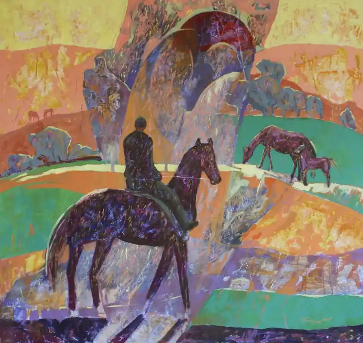 ▷ Echo of footsteps by Mariia Voronchak, 2025 | Acrylic Painting One Day Deal
