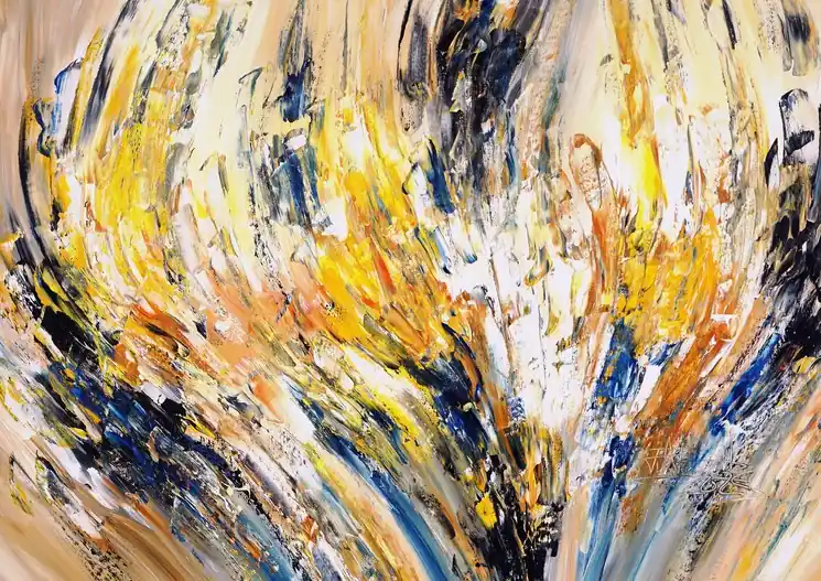 ▷ Sunny Experience M 1 by Peter Nottrott, 2025 | Acrylic Painting Hot Deal