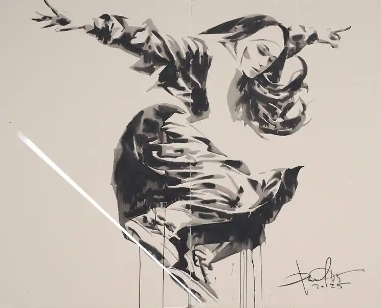 Get Yours ▷ Balance by Dima Filatov, 2025 | Ink Painting
