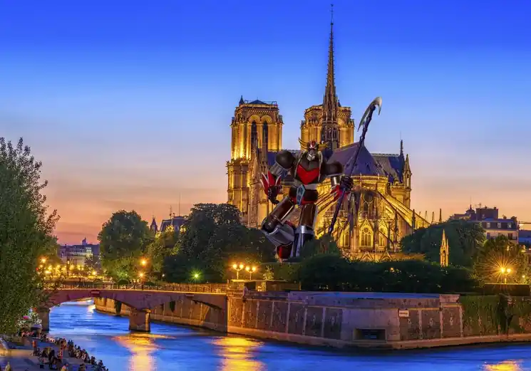▷ Goldorak - Notre Dame - Série : Le repos de la machine by Moz - David Vuillermoz, 2022 | HD print Grab Now
