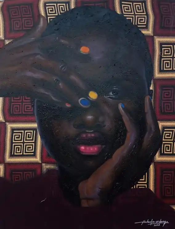 ▷ In Between by Bakare Abubakri-sideeq Babatunde, 2025 | Mixed Media Painting Today Only